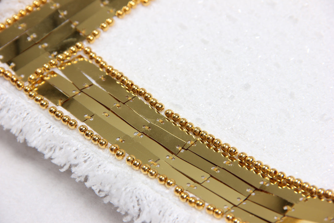 Gold Lapel Tweed Jacket S (Auction)