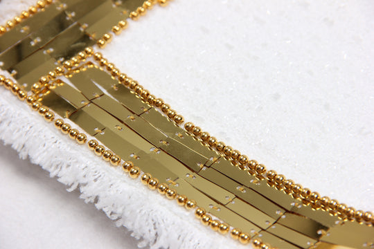 Gold Lapel Tweed Jacket S (Auction)